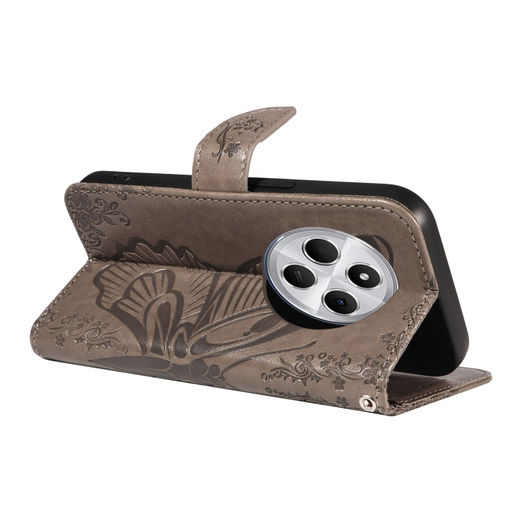 For Redmi 14C 4G Swallowtail Butterfly Embossed Leather Phone Case