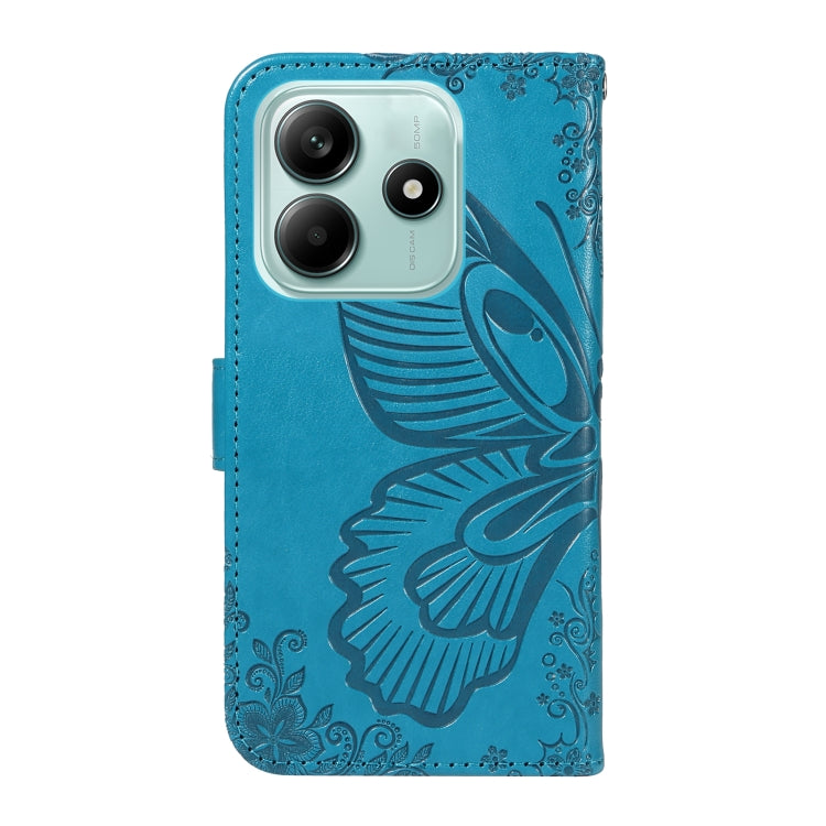 For Redmi Note 14 5G Swallowtail Butterfly Embossed Leather Phone Case