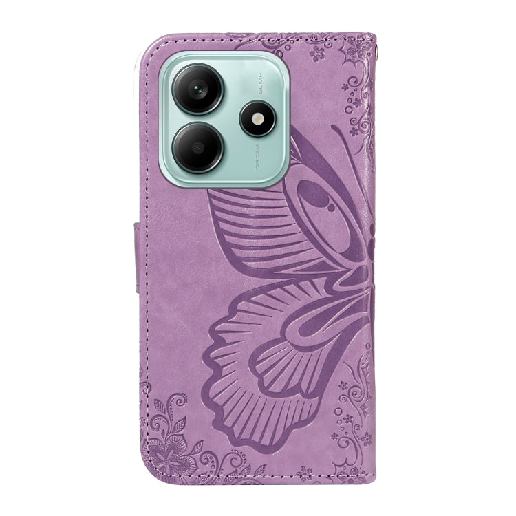 For Redmi Note 14 5G Swallowtail Butterfly Embossed Leather Phone Case