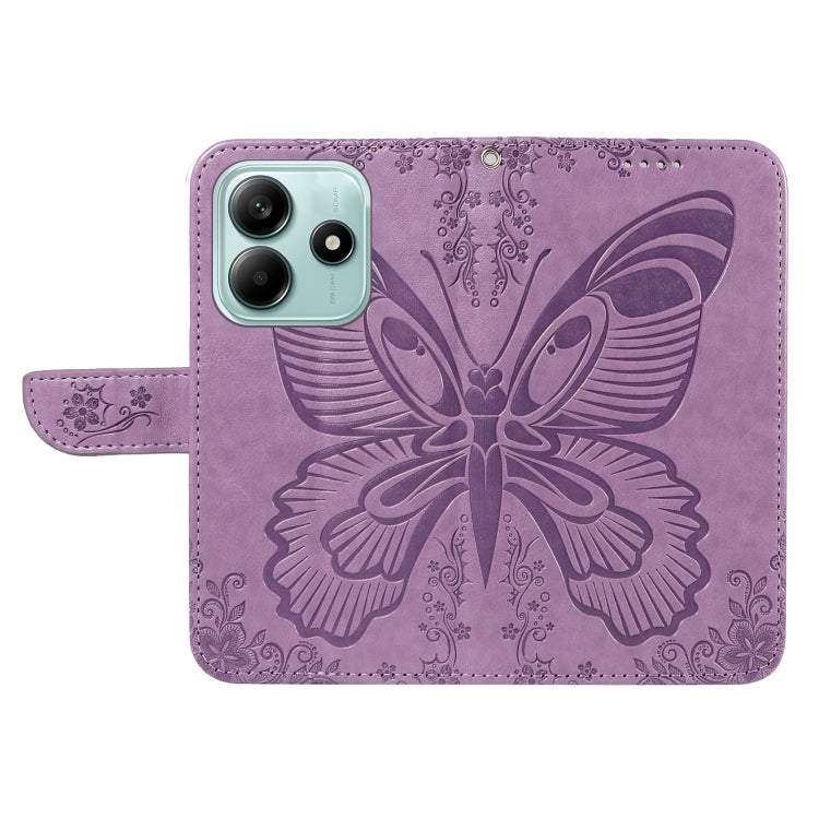For Redmi Note 14 5G Swallowtail Butterfly Embossed Leather Phone Case