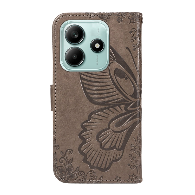 For Redmi Note 14 5G Swallowtail Butterfly Embossed Leather Phone Case