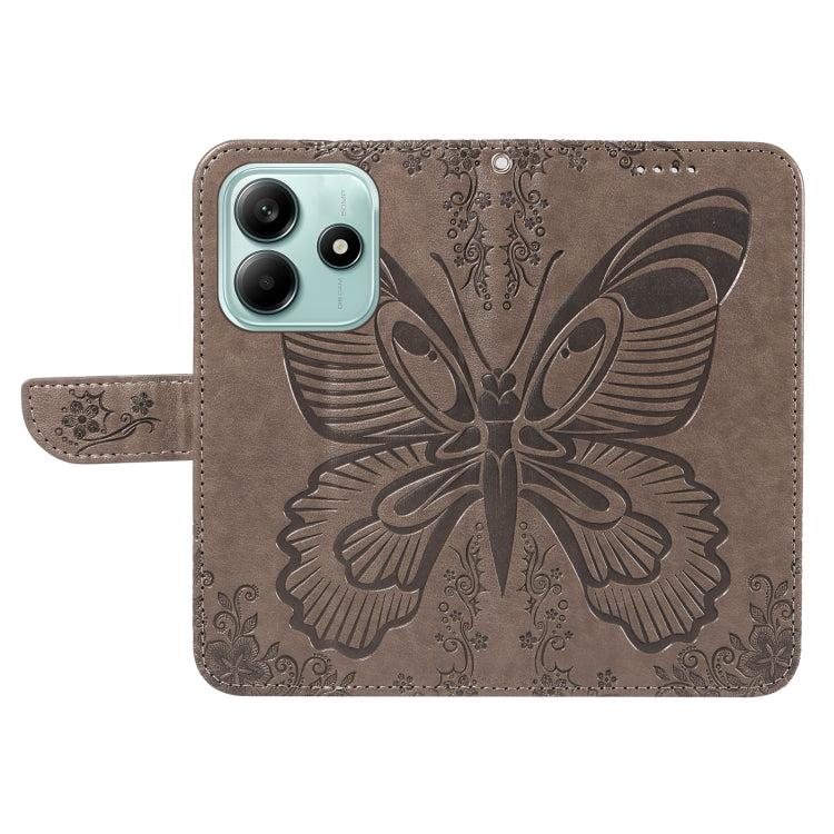 For Redmi Note 14 5G Swallowtail Butterfly Embossed Leather Phone Case