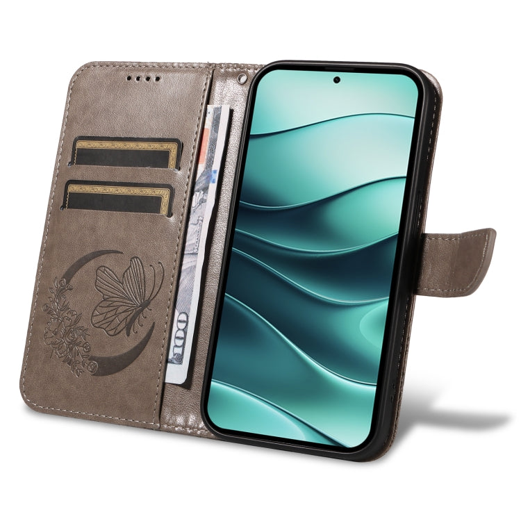For Redmi Note 14 5G Swallowtail Butterfly Embossed Leather Phone Case
