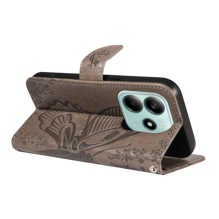 For Redmi Note 14 5G Swallowtail Butterfly Embossed Leather Phone Case