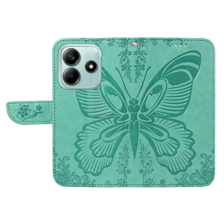 For Redmi Note 14 5G Swallowtail Butterfly Embossed Leather Phone Case