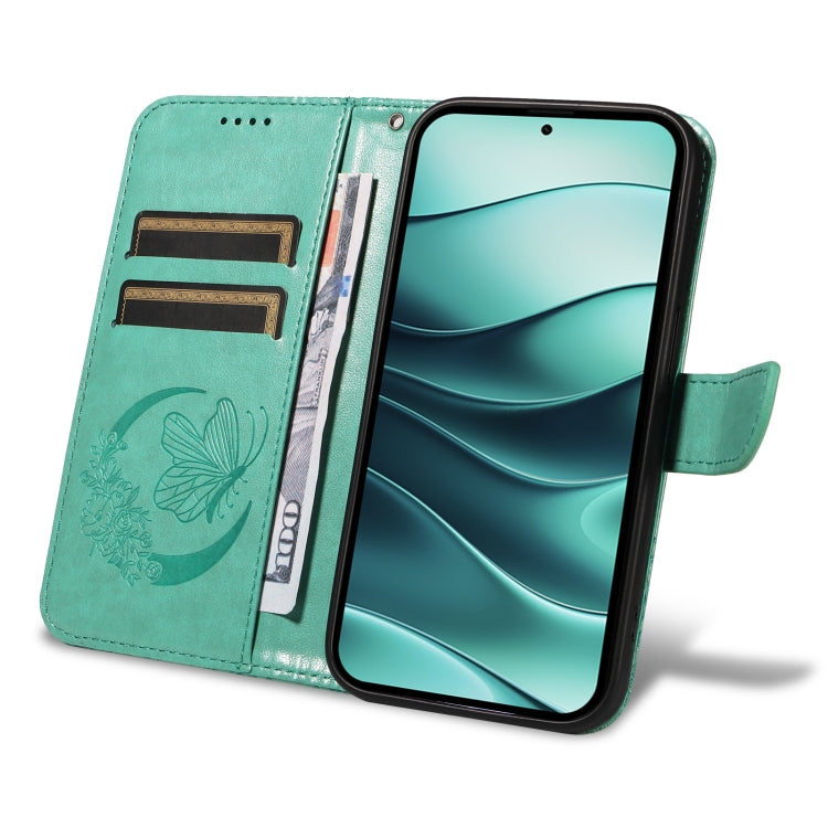 For Redmi Note 14 5G Swallowtail Butterfly Embossed Leather Phone Case