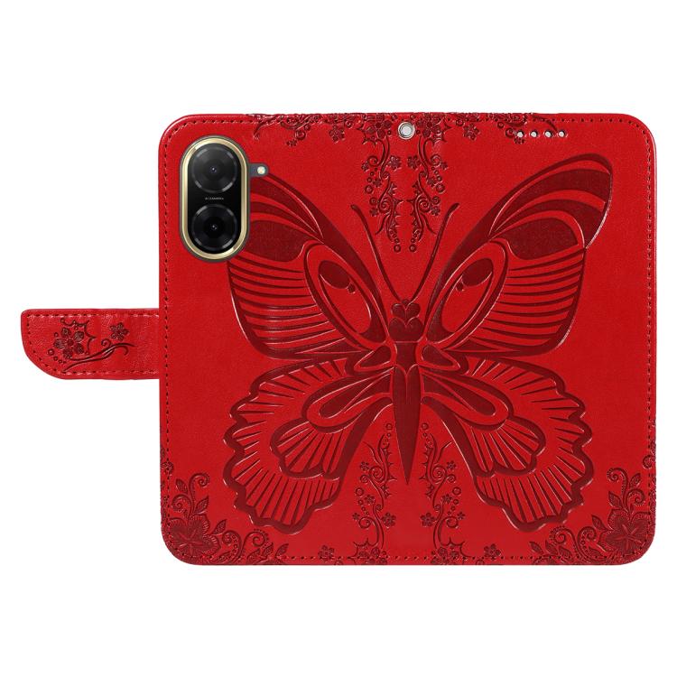 For Redmi A5 4G 173.3mm Swallowtail Butterfly Embossed Leather Phone Case