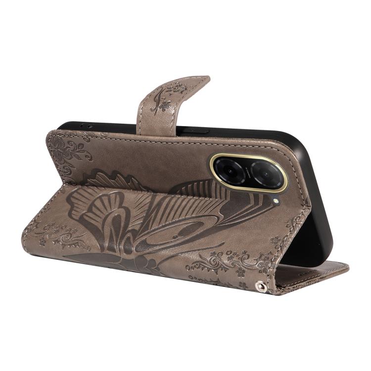 For Redmi A5 4G 173.3mm Swallowtail Butterfly Embossed Leather Phone Case
