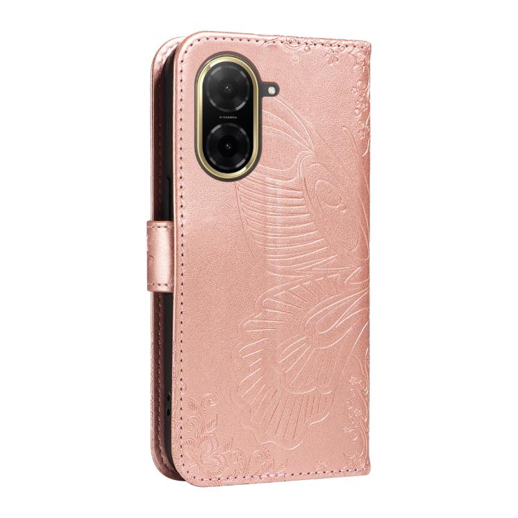 For Redmi A5 4G 173.3mm Swallowtail Butterfly Embossed Leather Phone Case