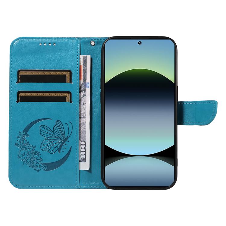 For Redmi Note 14S 4G / Note 13 Pro 4G Swallowtail Butterfly Embossed Leather Phone Case