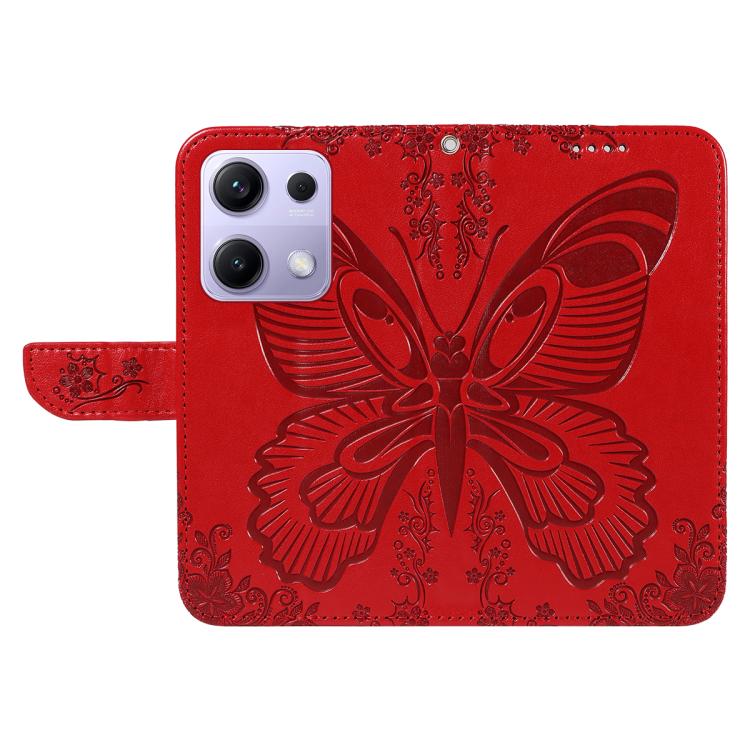 For Redmi Note 14S 4G / Note 13 Pro 4G Swallowtail Butterfly Embossed Leather Phone Case