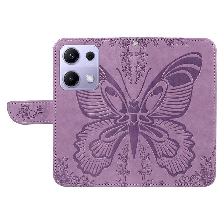 For Redmi Note 14S 4G / Note 13 Pro 4G Swallowtail Butterfly Embossed Leather Phone Case