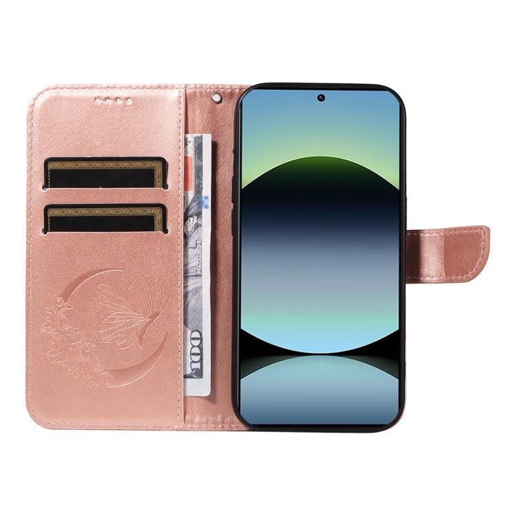 For Redmi Note 14S 4G / Note 13 Pro 4G Swallowtail Butterfly Embossed Leather Phone Case