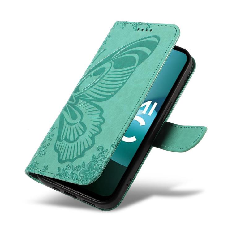 For Redmi 15C 5G / 4G Global 171mm Swallowtail Butterfly Embossed Leather Phone Case