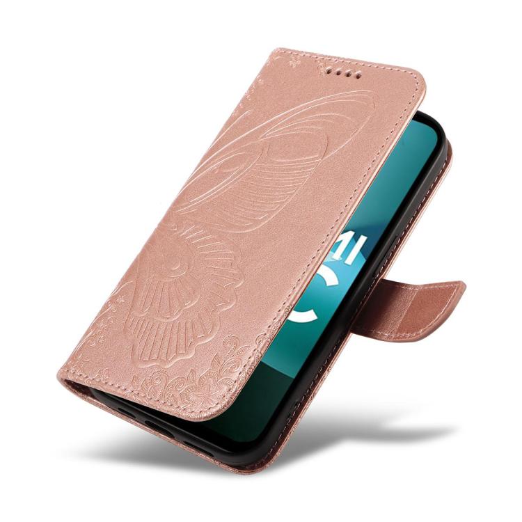 For Redmi 15C 5G / 4G EU 173mm Swallowtail Butterfly Embossed Leather Phone Case