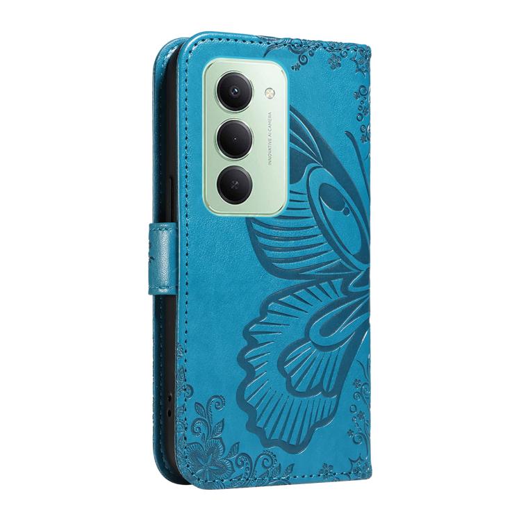 For Redmi 15 5G / 4G EU 171mm Swallowtail Butterfly Embossed Leather Phone Case