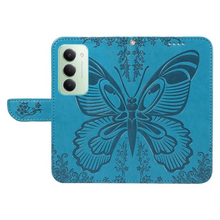 For Redmi 15 5G / 4G EU 171mm Swallowtail Butterfly Embossed Leather Phone Case