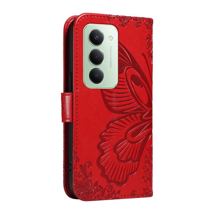 For Redmi 15 5G / 4G EU 171mm Swallowtail Butterfly Embossed Leather Phone Case