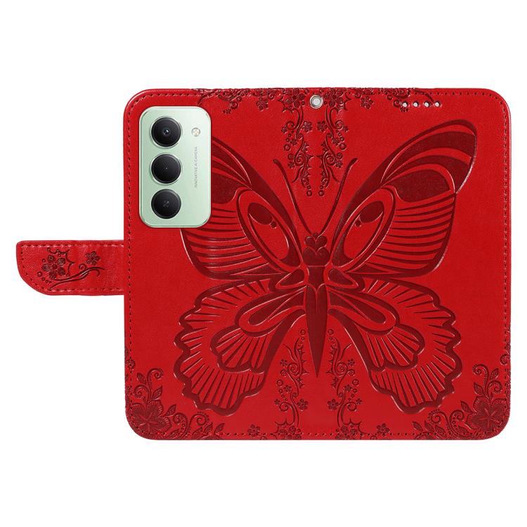 For Redmi 15 5G / 4G EU 171mm Swallowtail Butterfly Embossed Leather Phone Case