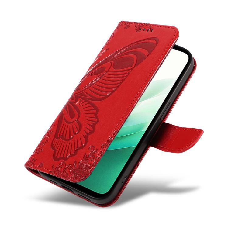 For Redmi 15 5G / 4G EU 171mm Swallowtail Butterfly Embossed Leather Phone Case