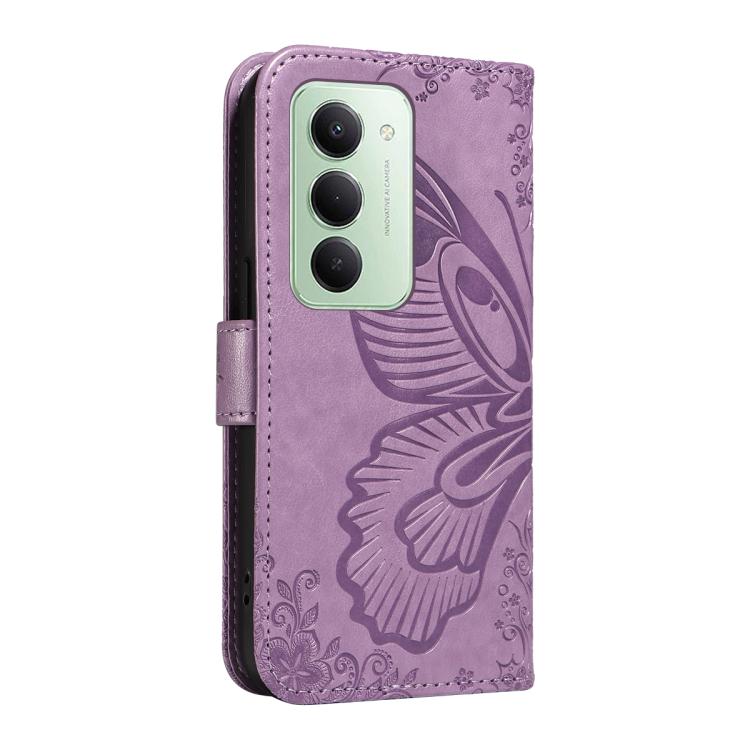 For Redmi 15 5G / 4G EU 171mm Swallowtail Butterfly Embossed Leather Phone Case
