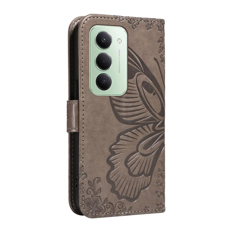 For Redmi 15 5G / 4G EU 171mm Swallowtail Butterfly Embossed Leather Phone Case