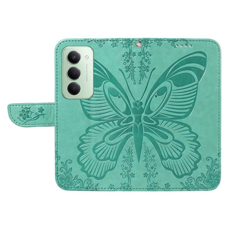For Redmi 15 5G / 4G EU 171mm Swallowtail Butterfly Embossed Leather Phone Case