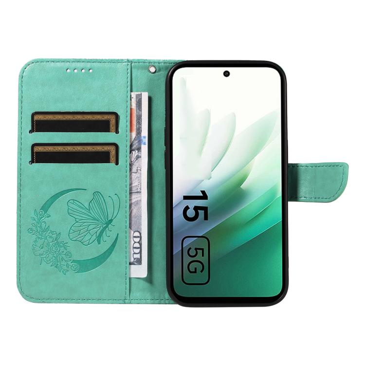 For Redmi 15 5G / 4G EU 171mm Swallowtail Butterfly Embossed Leather Phone Case