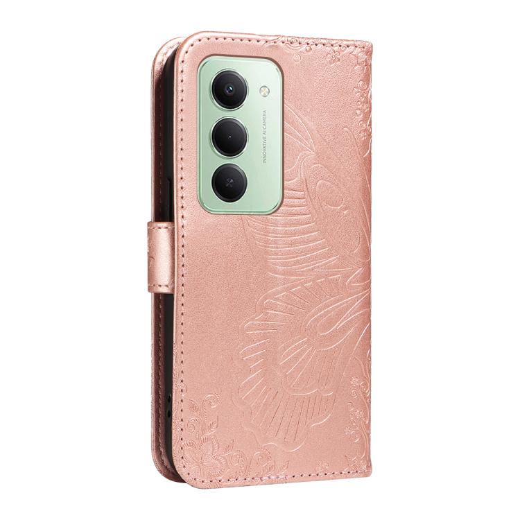 For Redmi 15 5G / 4G EU 171mm Swallowtail Butterfly Embossed Leather Phone Case