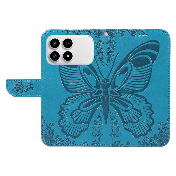 For Redmi K90/Poco F8 Pro Swallowtail Butterfly Embossed Leather Phone Case