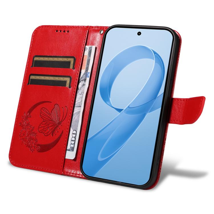 For Redmi K90/Poco F8 Pro Swallowtail Butterfly Embossed Leather Phone Case