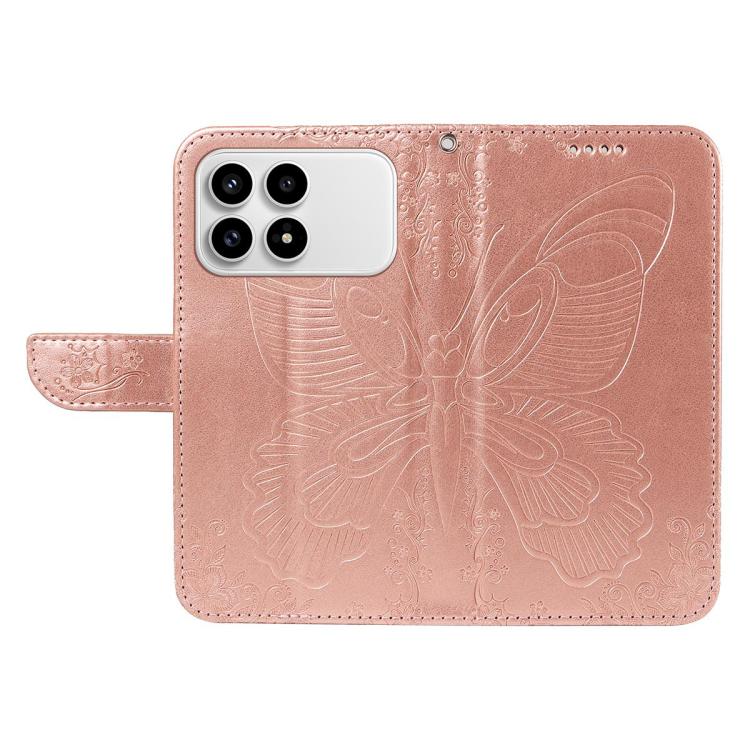 For Redmi K90/Poco F8 Pro Swallowtail Butterfly Embossed Leather Phone Case