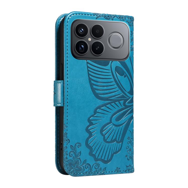 For Redmi K90 Pro Max/Poco F8 Ultra Swallowtail Butterfly Embossed Leather Phone Case