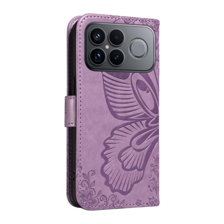 For Redmi K90 Pro Max/Poco F8 Ultra Swallowtail Butterfly Embossed Leather Phone Case