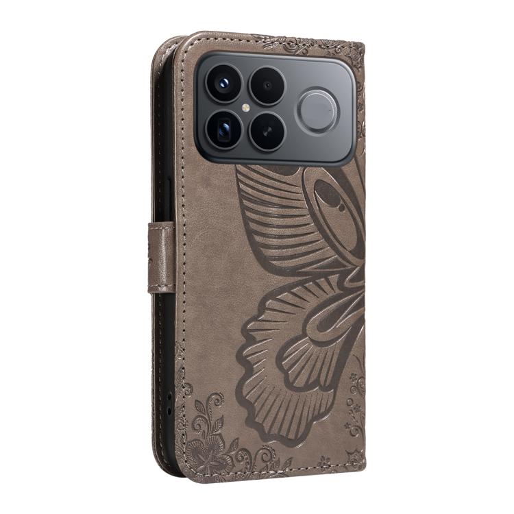 For Redmi K90 Pro Max/Poco F8 Ultra Swallowtail Butterfly Embossed Leather Phone Case