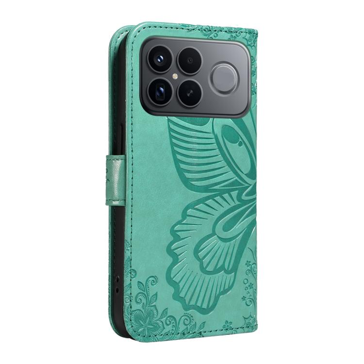 For Redmi K90 Pro Max/Poco F8 Ultra Swallowtail Butterfly Embossed Leather Phone Case