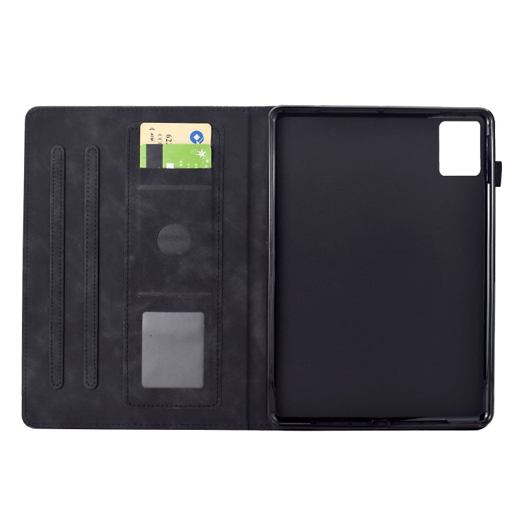 For Lenovo Tab M11 / Xiaoxin Pad 2024 Cats Embossed Leather Smart Tablet Case