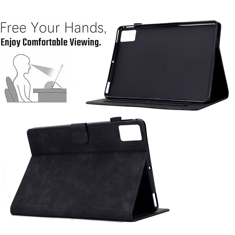 For Lenovo Tab M11 / Xiaoxin Pad 2024 Cats Embossed Leather Smart Tablet Case