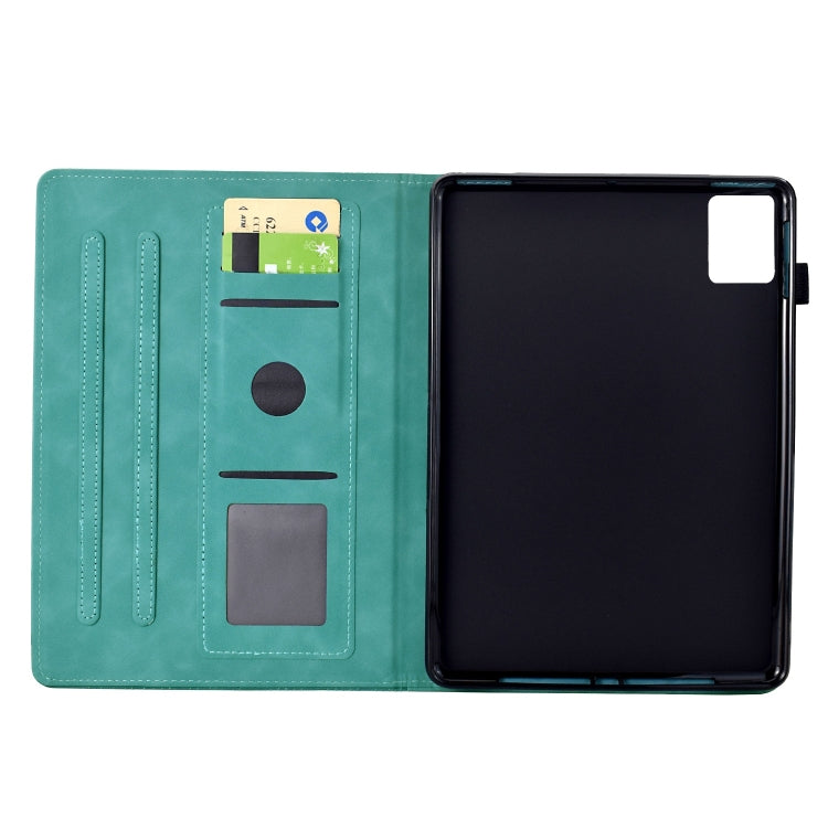 For Lenovo Tab M11 / Xiaoxin Pad 2024 Cats Embossed Leather Smart Tablet Case