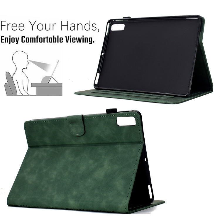 For Lenovo Tab P11 Gen 2 Cats Embossed Leather Smart Tablet Case