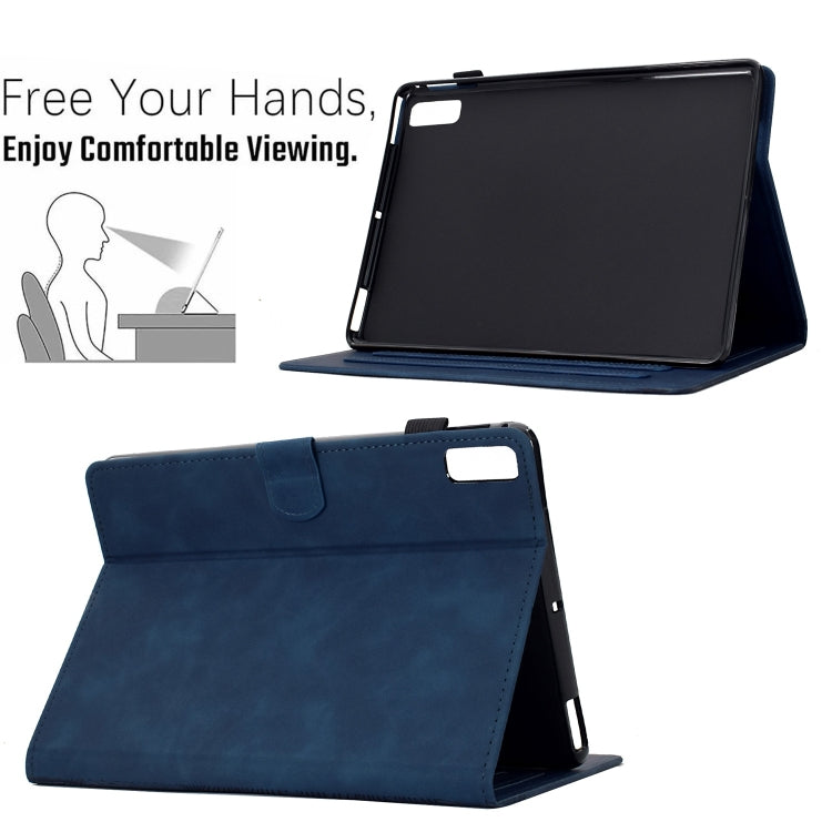 For Lenovo Tab P11 Gen 2 Cats Embossed Leather Smart Tablet Case