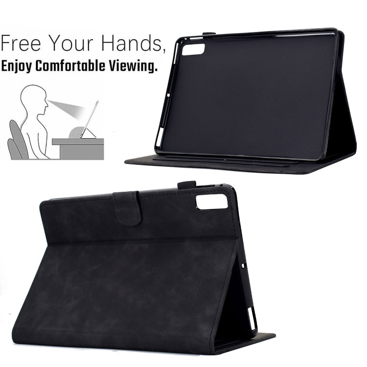 For Lenovo Tab P11 Gen 2 Cats Embossed Leather Smart Tablet Case