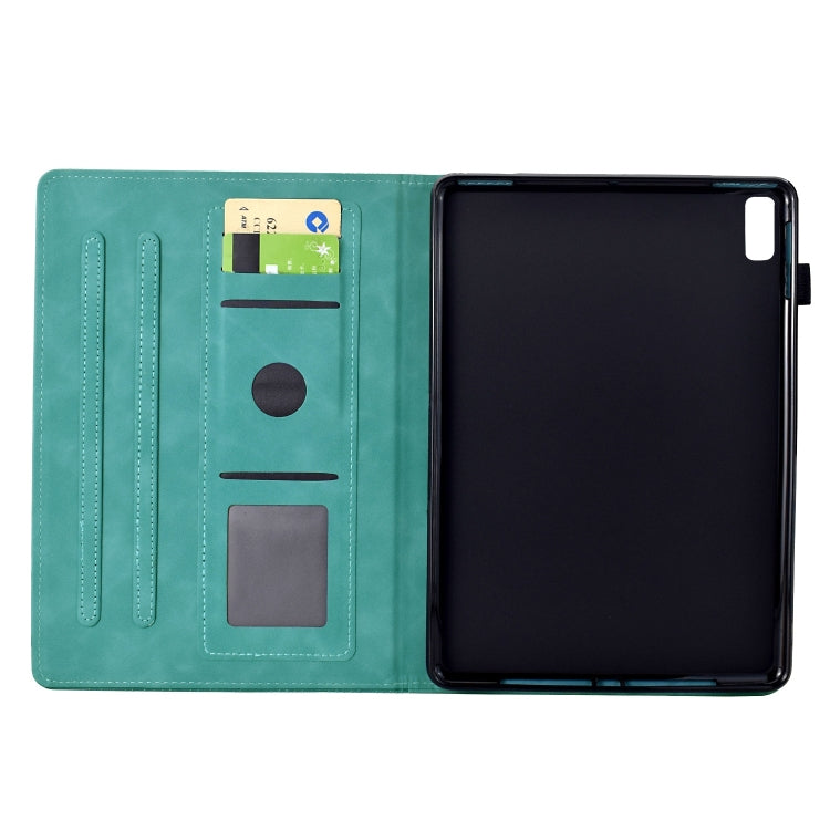 For Lenovo Tab P11 Gen 2 Cats Embossed Leather Smart Tablet Case