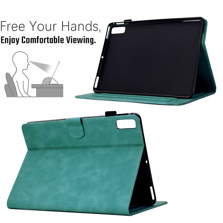 For Lenovo Tab P11 Gen 2 Cats Embossed Leather Smart Tablet Case