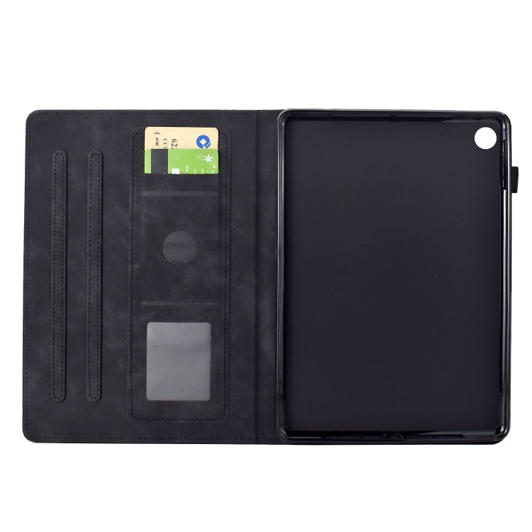 For Lenovo Tab M10 Gen 3rd Cats Embossed Leather Smart Tablet Case