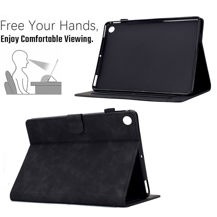 For Lenovo Tab M10 Plus Gen 3rd 2022 Cats Embossed Leather Smart Tablet Case