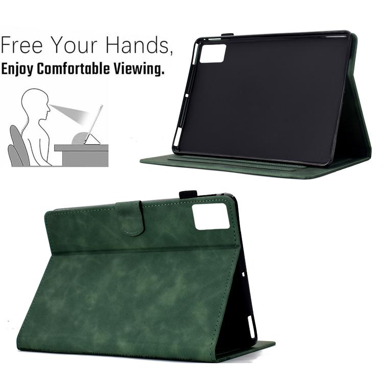 For Lenovo Xiaoxin Pad 11 2025 Cats Embossed Leather Smart Tablet Case