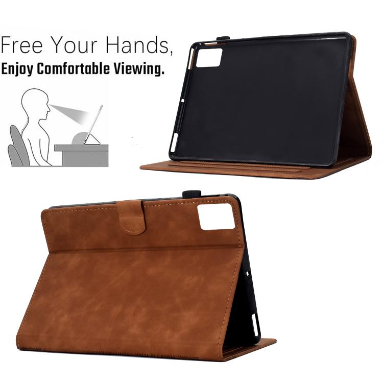 For Lenovo Xiaoxin Pad 11 2025 Cats Embossed Leather Smart Tablet Case