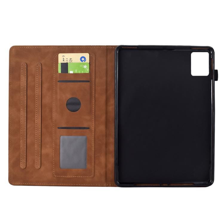 For Lenovo Xiaoxin Pad 12.1 2025 Cats Embossed Leather Smart Tablet Case