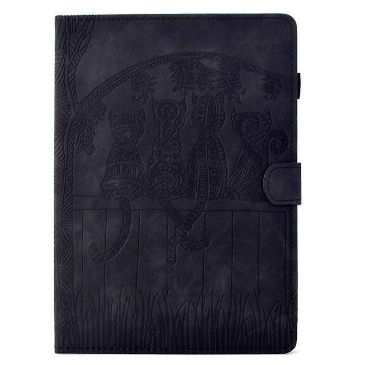For Lenovo Xiaoxin Pad 12.1 2025 Cats Embossed Leather Smart Tablet Case